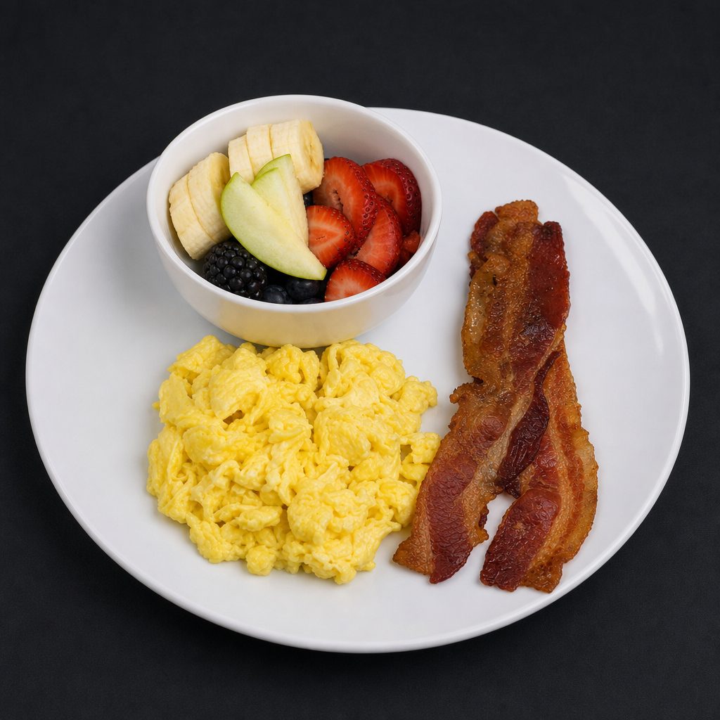 Kids Eggs and Bacon.