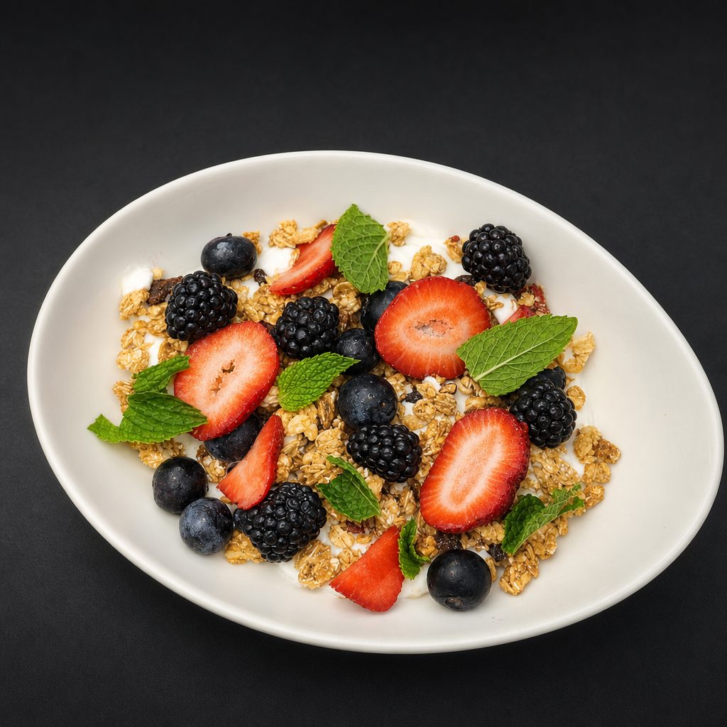 Yogurt and Granola.