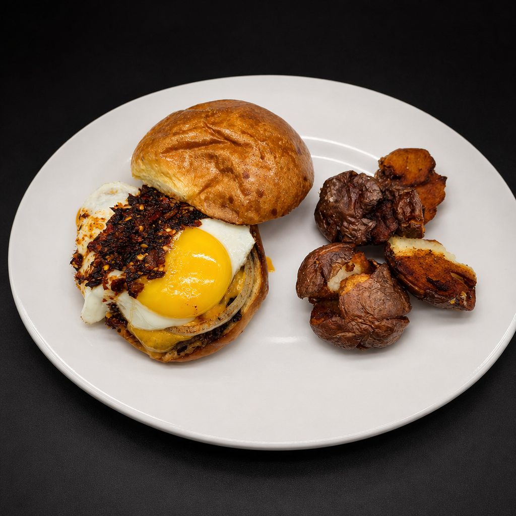 Chili Crunch Burger.