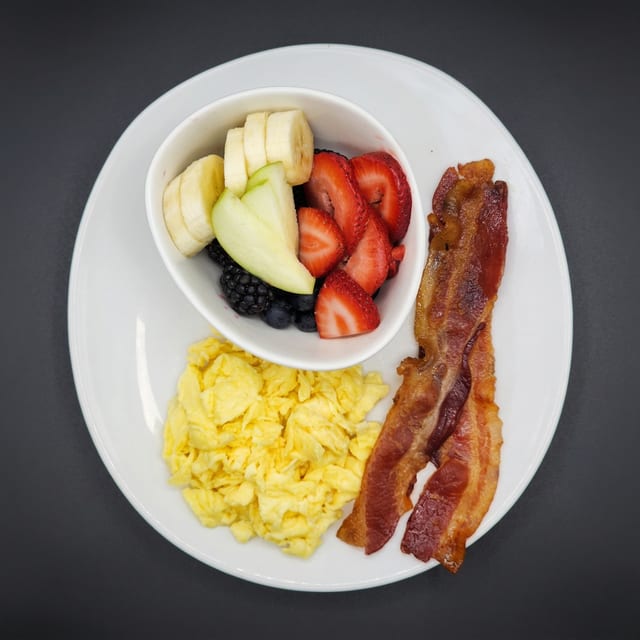 Kids Eggs and Bacon.