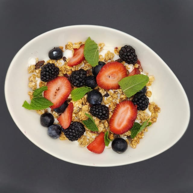 Yogurt and Granola.
