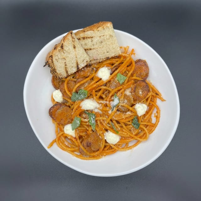 Bucatini Pomodoro.