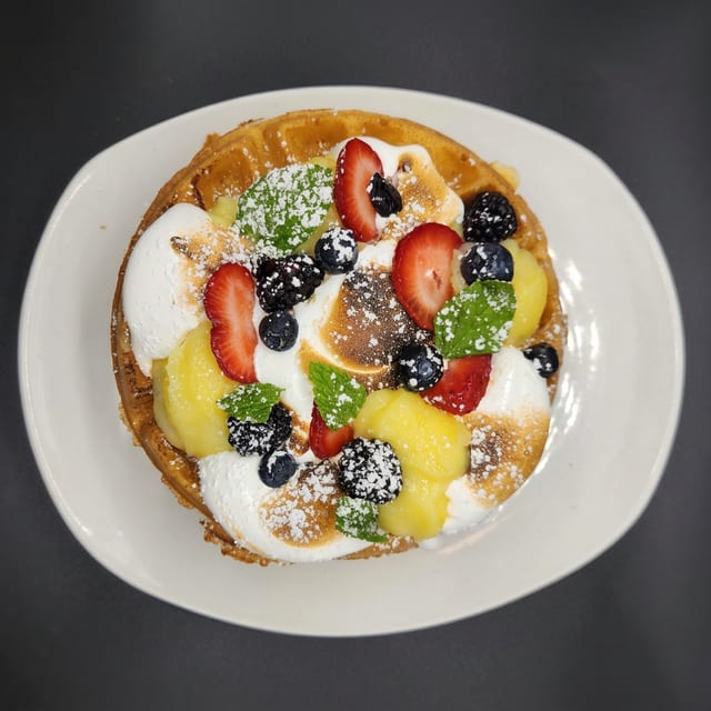 Lemon Meringue Waffle- Make it a Plate!.